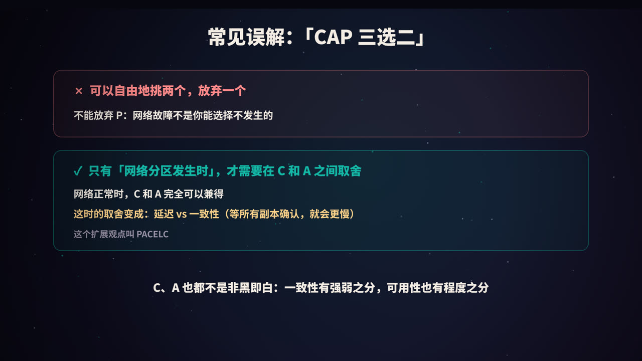 「CAP 三选二」的误解