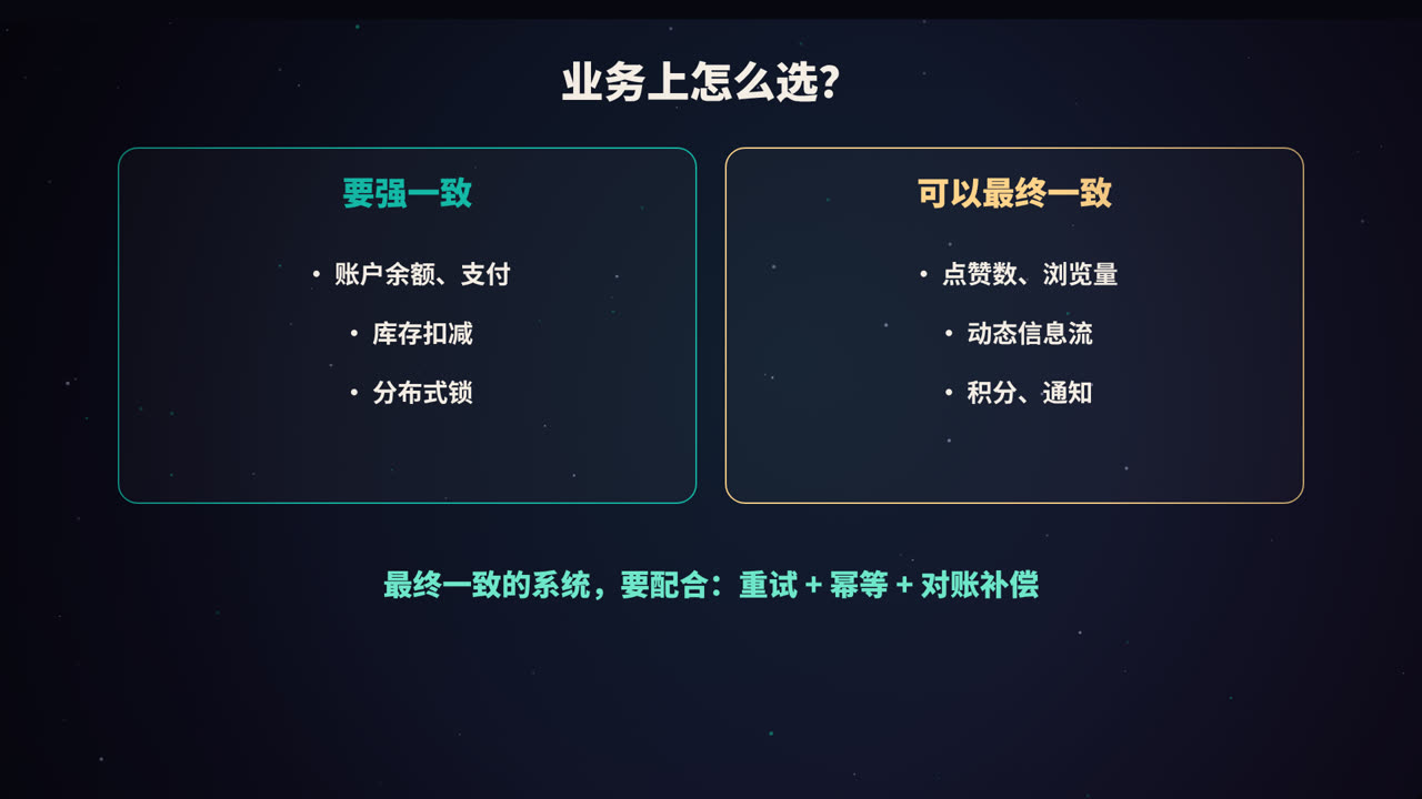 业务上怎么选